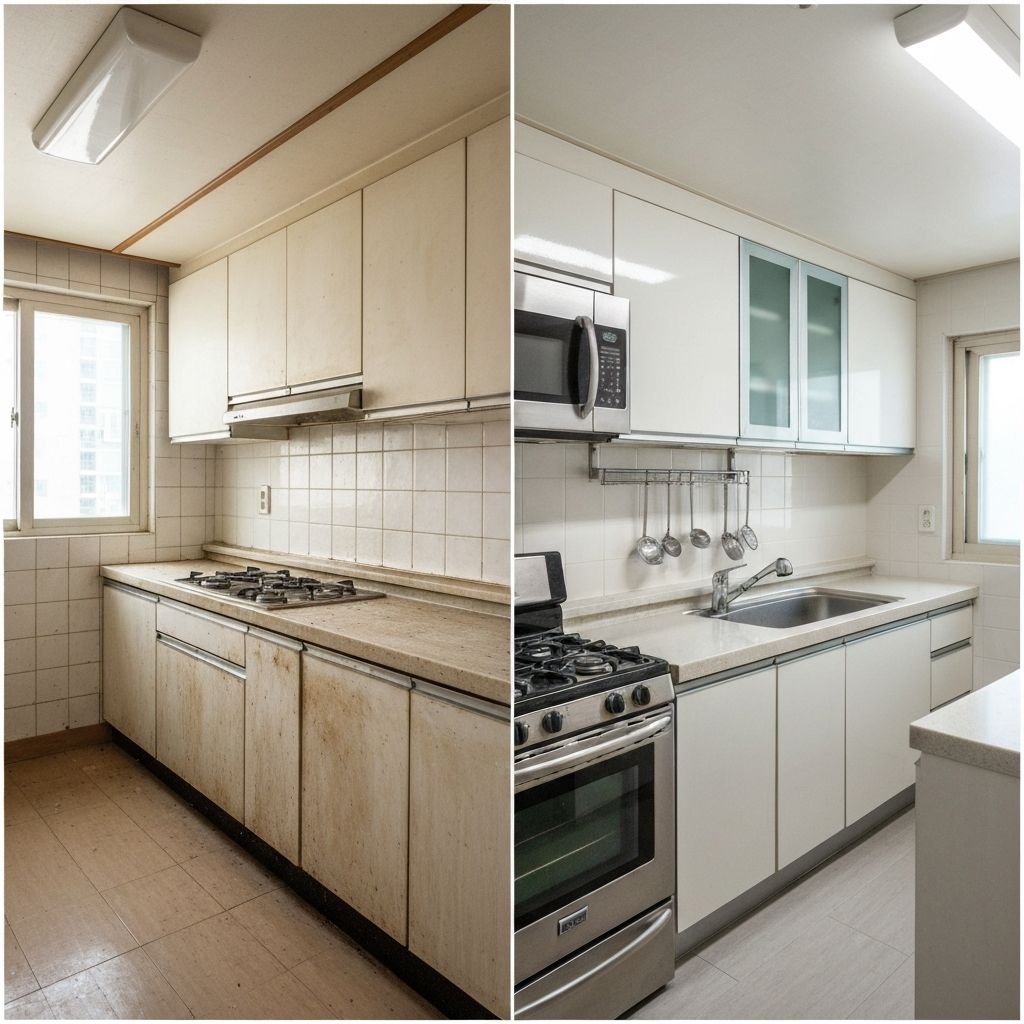 청소 전후 비교 사진